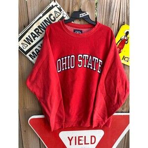 90s Ohio State crewneck sweatshirt Steve & Barrys L red and white sportswear